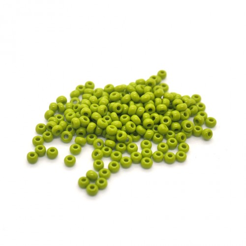 Czech seed bead no.10 opaque olive