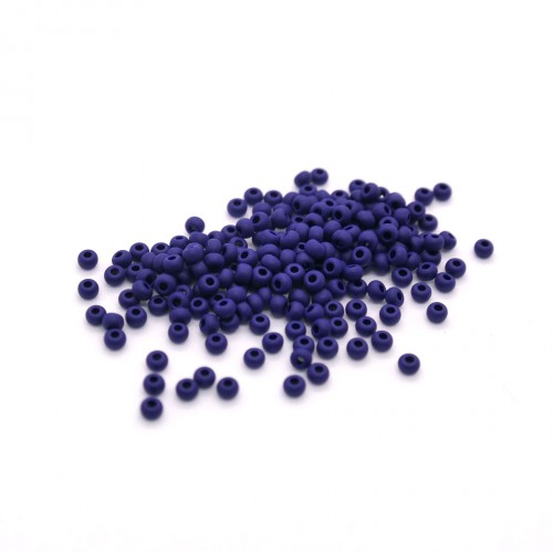 Seed bead no.11 Czech opaque navy blue matt