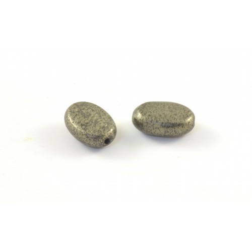 Oval pyrite 14x10mm