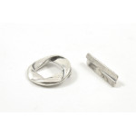 FERMOIR TOGGLE 17MM ARGENT STERLING .925