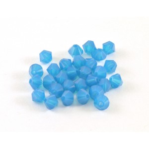 Bicone Swarovski (5328) 4mm caribbean blue opal