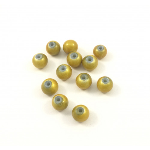 Yellow 6 mm ''wonder bead'' acrylic beads