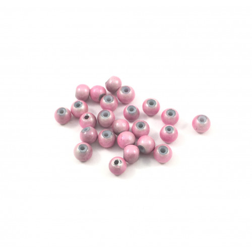 Pink 4 mm ''wonder bead'' acrylic beads (pack of 10)