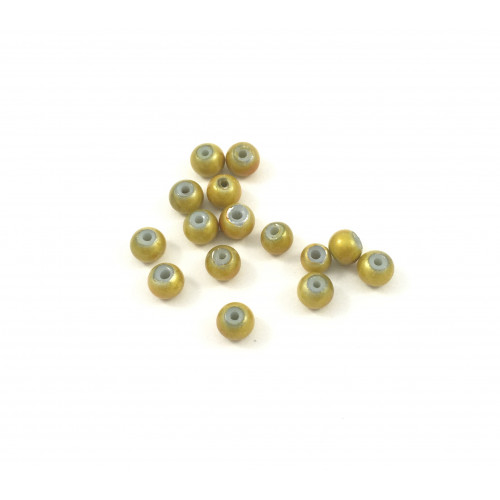 Billes acryliques ''wonder bead'' 4mm jaune (paquet de 10)