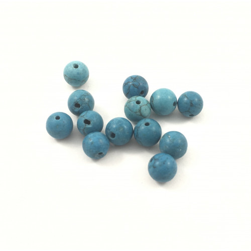 Acrylic turquoise imitation beads