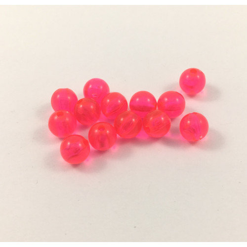 Transparent pink/orange acrylic beads