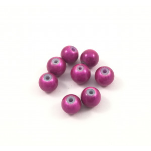 Billes acryliques ''wonder bead'' 8mm fuchsia